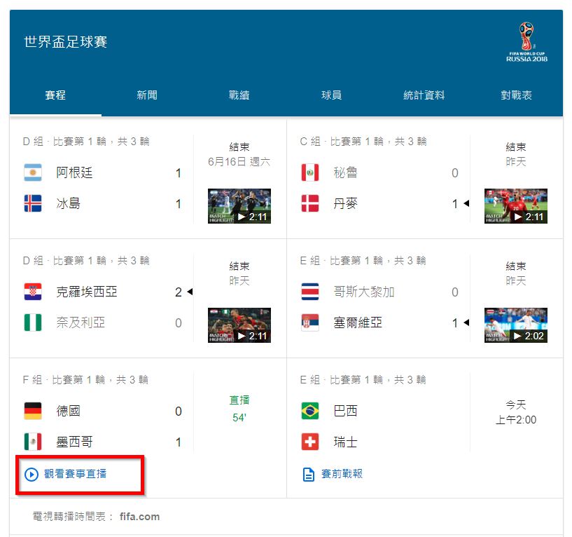 世界盃足球賽2018 LIVE 線上直播、電視轉播收看方式懶人包 - 電腦王阿達