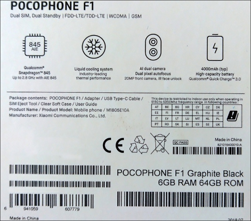 小米 POCOPHONE F1 實機外觀、規格、開箱影片全都露 - 電腦王阿達