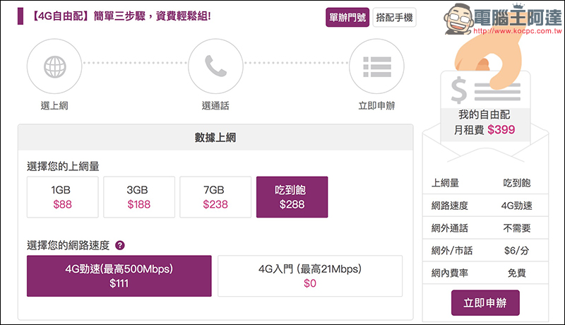 台灣之星 $288上網吃到飽，網路門市開放「未成年」學生申辦 - 電腦王阿達