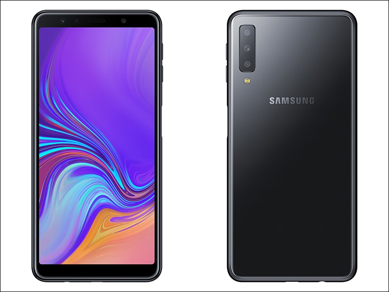 Samsung Galaxy A7 (2018) 正式亮相，配備三主鏡頭相機、側邊指紋辨識解鎖 - 電腦王阿達