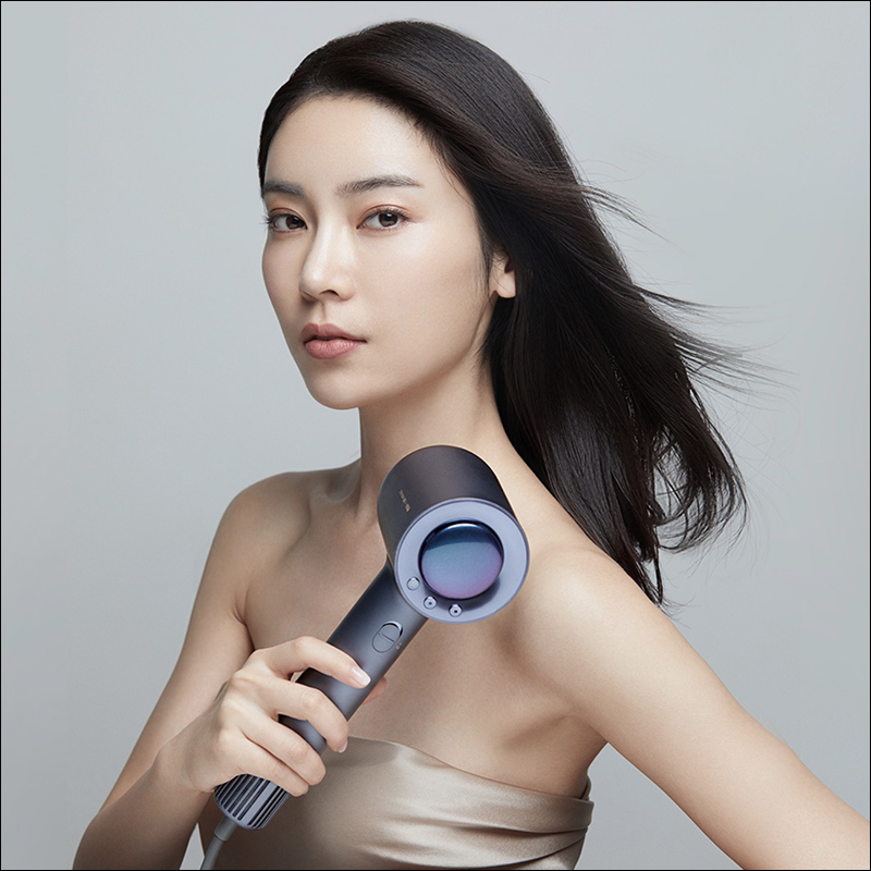 小米生態鏈 直白高速吹風機 推出，採用氣壓倍增技術、外型極似 Dyson Supersonic 吹風機 - 電腦王阿達