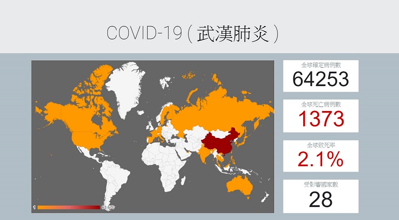 「武漢肺炎疫情地圖 臺灣版」 視覺化疫情狀況 - 電腦王阿達