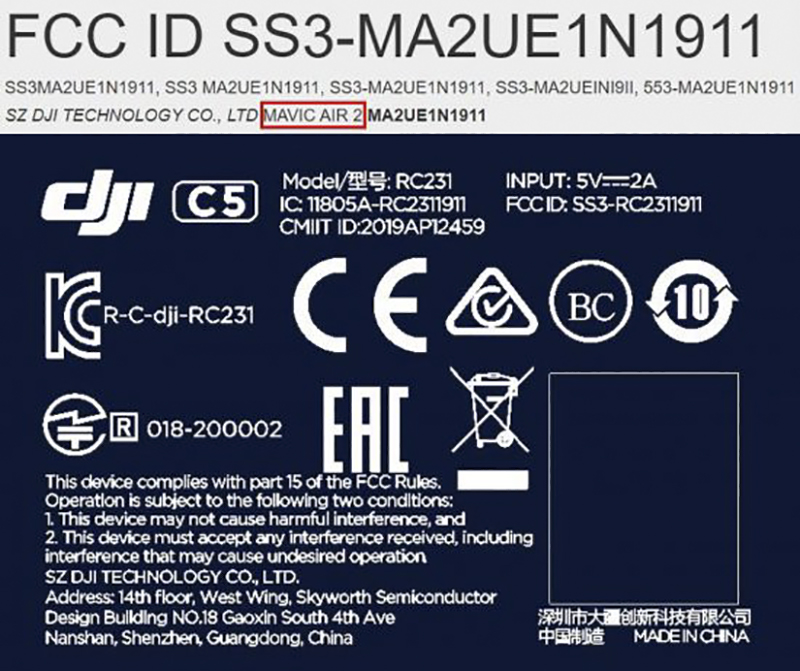 新世代 DJI Mavic Air 2 通過 FCC，續航將上看 Mavic Mini？ - 電腦王阿達