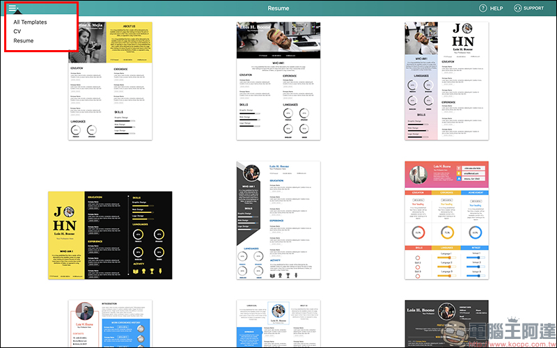 Resume CV Templates for Pages 專業履歷表範本 Mac App 限時免費（原價 300 元） - 電腦王阿達