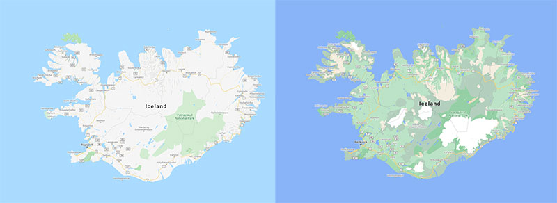 Google 地圖新升級，以色彩呈現更多地形細節 - 電腦王阿達