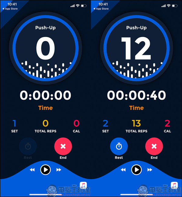 PushFit Pro iOS限免，讓iPhone幫你計時伏地挺身 - 電腦王阿達