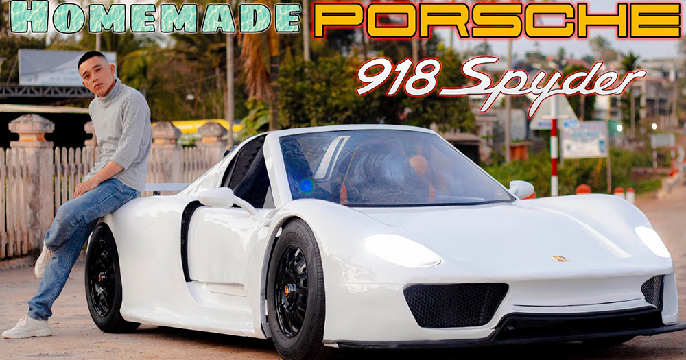 國外 YouTuber 耗時 90 天，利用 PVC 管手作打造一輛蛙王 Porsche 918 Spyder - 電腦王阿達