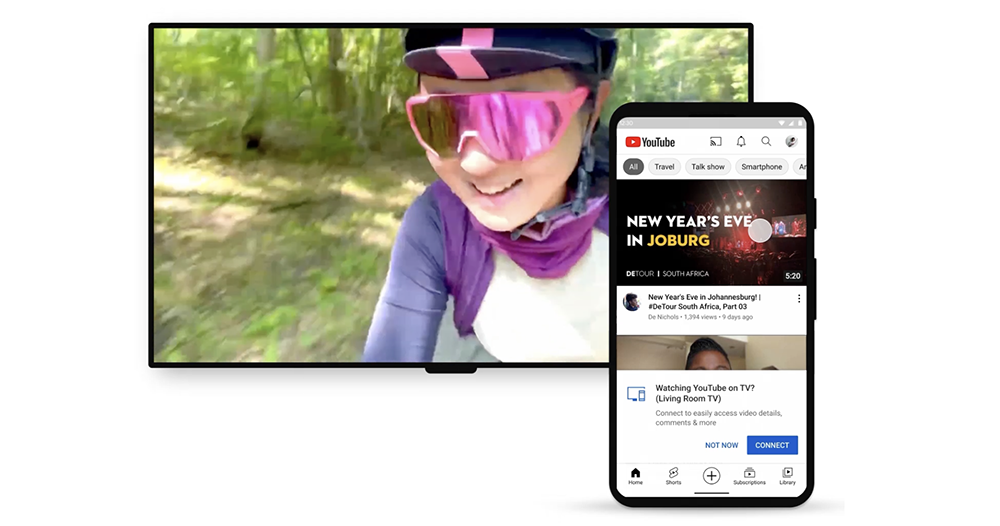 YouTube 第二螢幕電視播放體驗