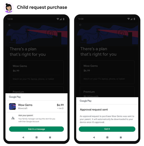 Google Play 商店推出兒童購買核准機制，家長可以選擇是否批准孩子的消費 - 電腦王阿達
