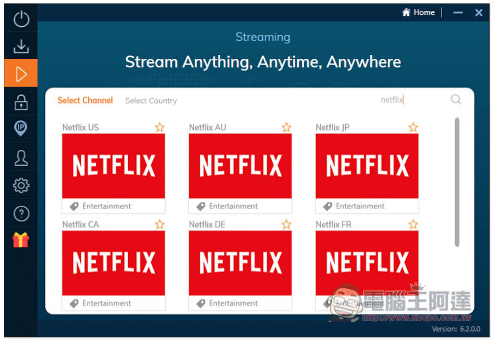 可看超過 7 國 Netflix 隱藏影片的 VPN 推終身方案，只需 60 美金一次買斷 - 電腦王阿達