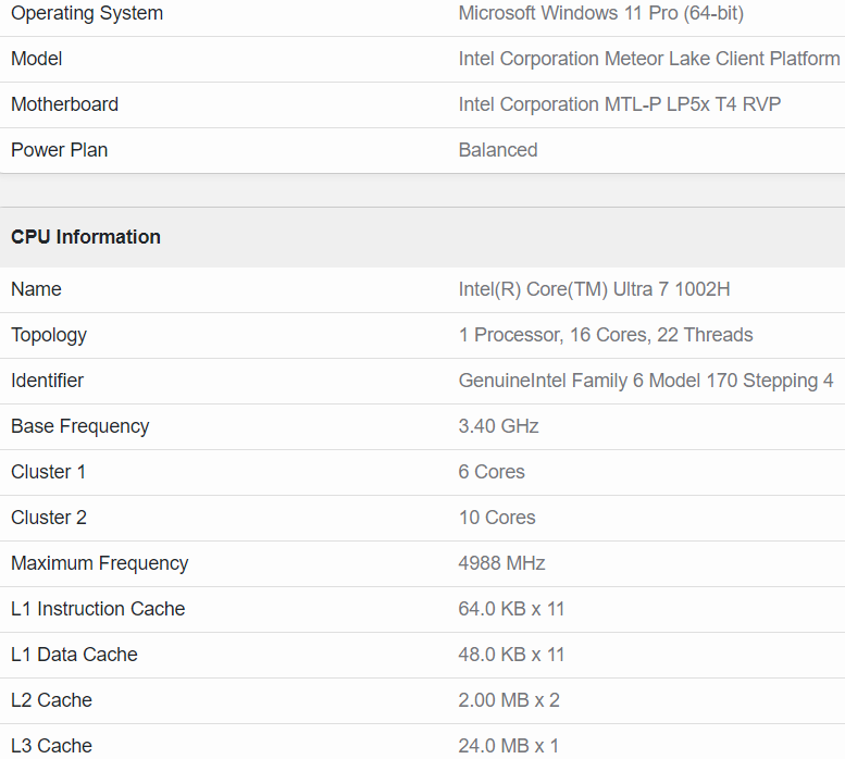 Meteor Lake 架構 Intel Core 7 165H 處理器首次現身 Geekbench 跑分資料庫，分數跟 i9-13900H 差不多 - 電腦王阿達