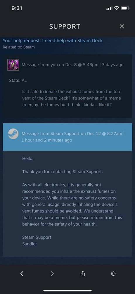Valve 提醒不要為了拍 TikTok 影片，而聞 Steam Deck 散熱口的氣味 - 電腦王阿達