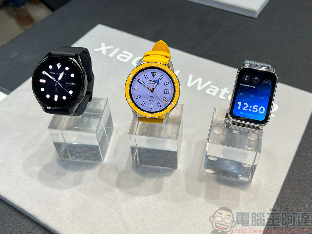 Xiaomi Watch S3、Xiaomi Watch 2 與 Xiaomi 手環 8 Pro 三款穿戴裝置同步登台 - 電腦王阿達