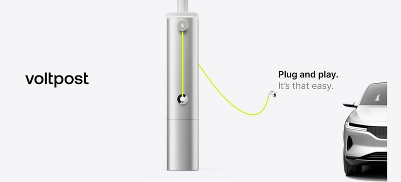 美國新創公司 Voltpost 將路燈與充電樁合二為一 讓電動車充電更加便利 - 電腦王阿達