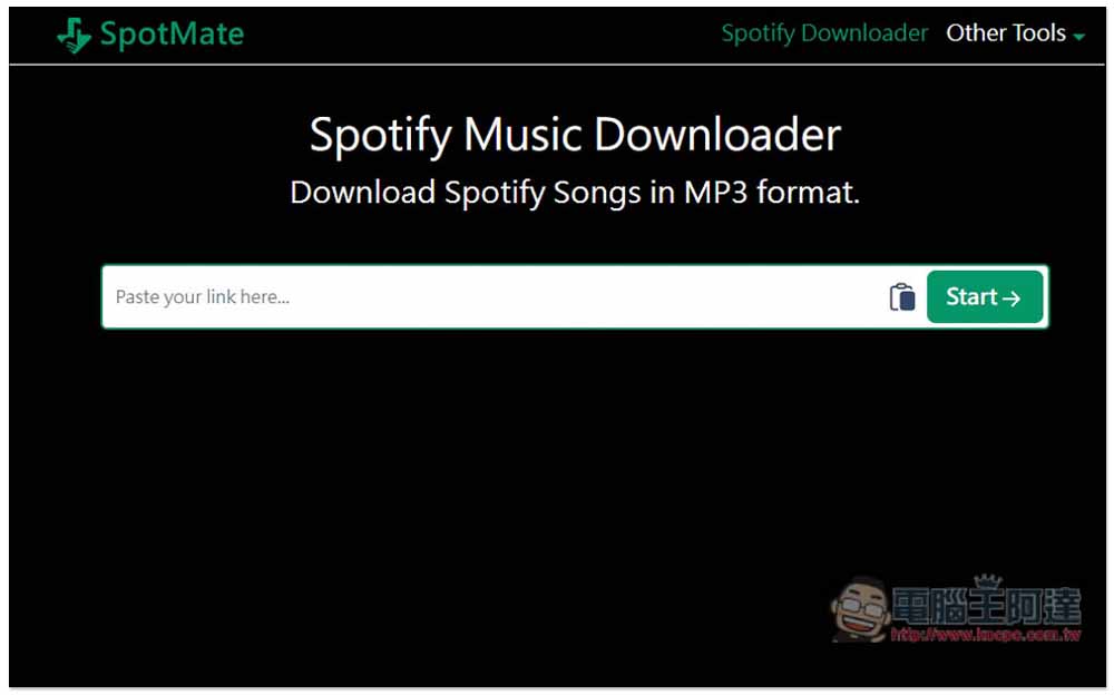 SpotMate 下載 Spotify MP3 音樂的免費線上工具，下載速度快、320kbps 音質 - 電腦王阿達