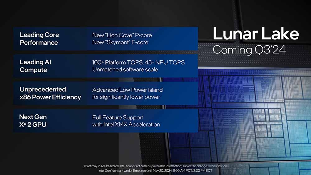 Intel 確認下一代 Lunar Lake 行動平台會在 Q3 推出，宣稱 AI 效能比高通還強 - 電腦王阿達