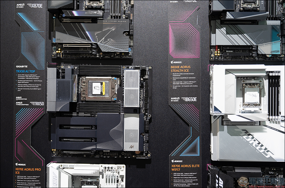 GIGABYTE 展示豐富 AI 生活應用，以及多款 Intel 與 AMD 的 800 系列晶片主機板 - 電腦王阿達