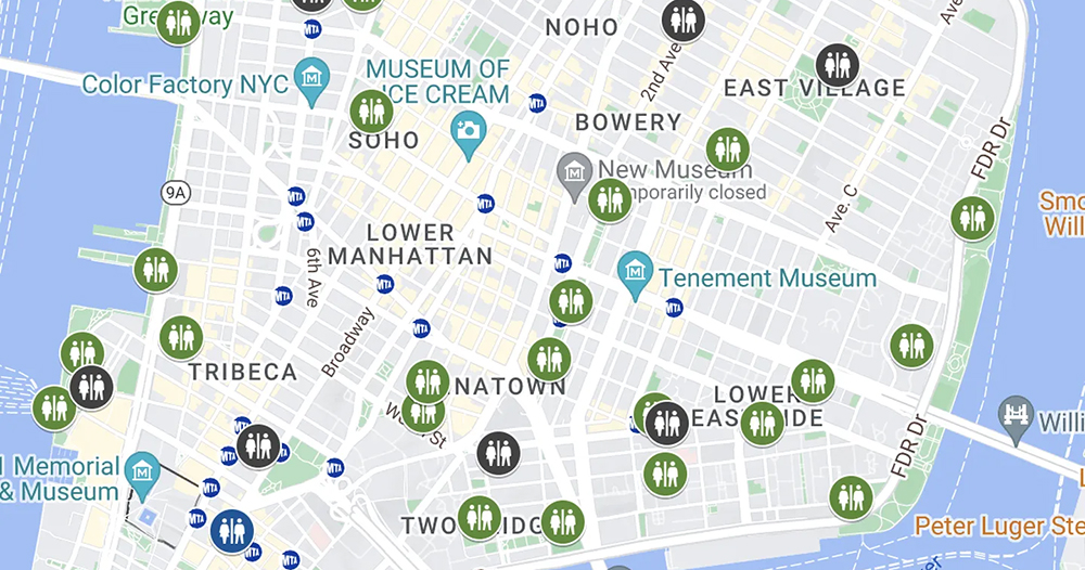 紐約政府想透過 Google Maps 洗刷公廁超難找惡名