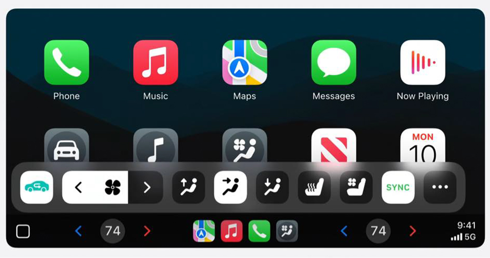 次世代 Apple CarPlay 詳細介面曝光，輔助駕駛系統甚至是車輛角度都能顯示 - 電腦王阿達