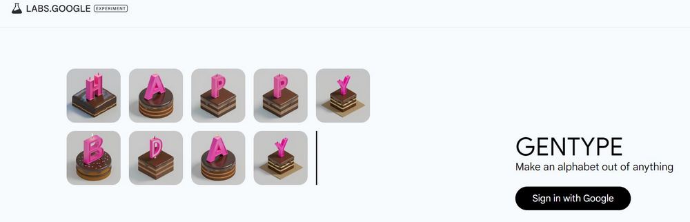 Google Labs 推出新工具「GenType」，簡單咒語就可生成客製化英文字母表 - 電腦王阿達