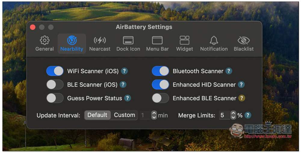 AirBattery 在 Mac 選單列中即時查看 iPhone、iPad、AirPods、Apple Watch 的電量狀況 - 電腦王阿達