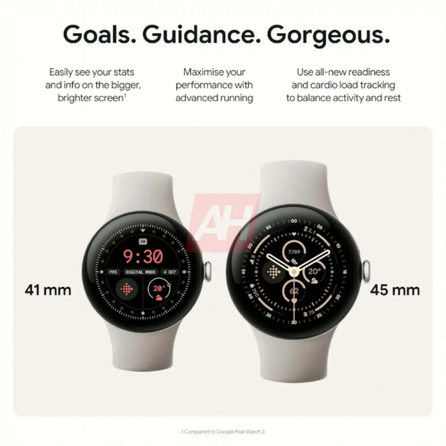 疑似 Google Pixel Watch 3 官方宣傳圖全面曝光：最大 40% 螢幕增大、20% 更快充電、2000 尼特的 Actua 顯示器上身 - 電腦王阿達