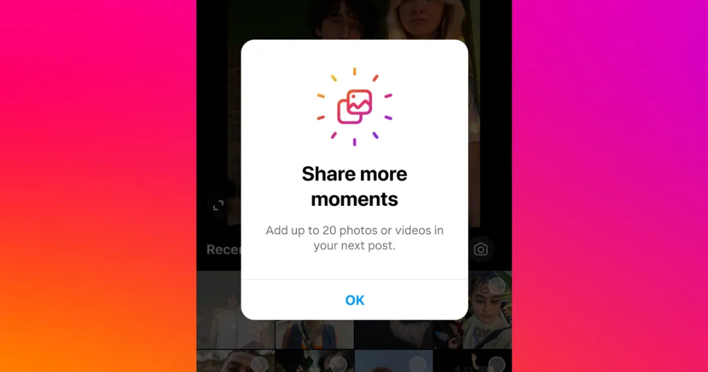 Instagram 正式放寬貼圖數上限至 20 張