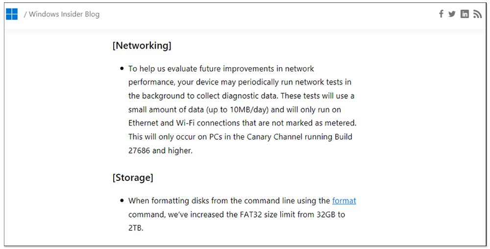 將近 30 年，Windows 終於要移除 32GB 的 FAT32 格式化限制了 - 電腦王阿達