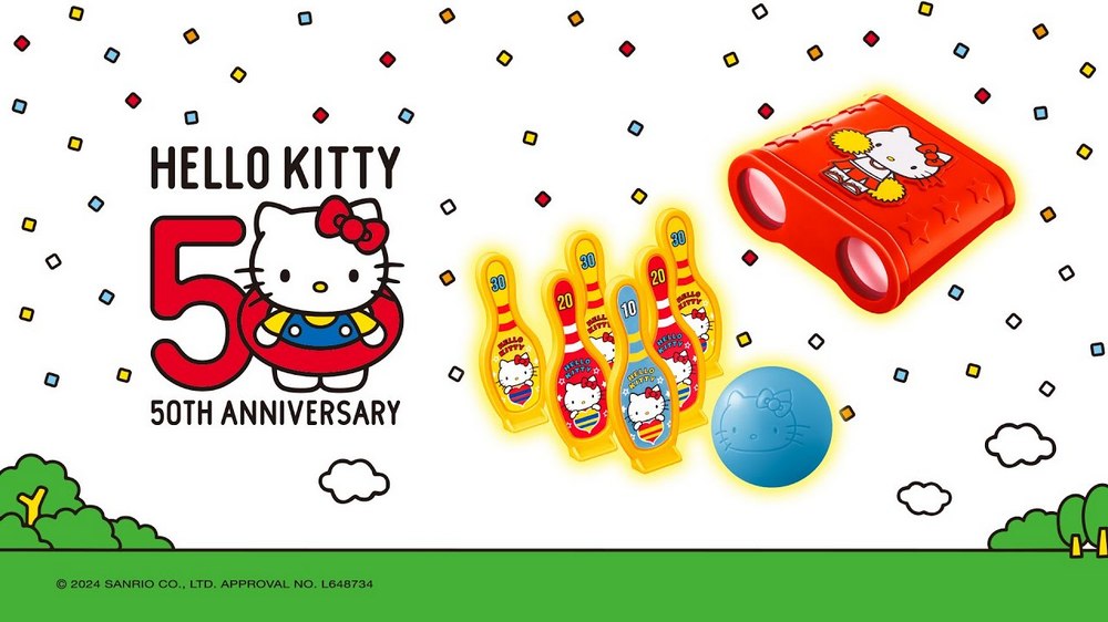 日本麥當勞將與 Hello Kitty 50 週年合作推出共 8 款玩具，喜歡 Hello Kitty 的朋友們千萬不要錯過 - 電腦王阿達