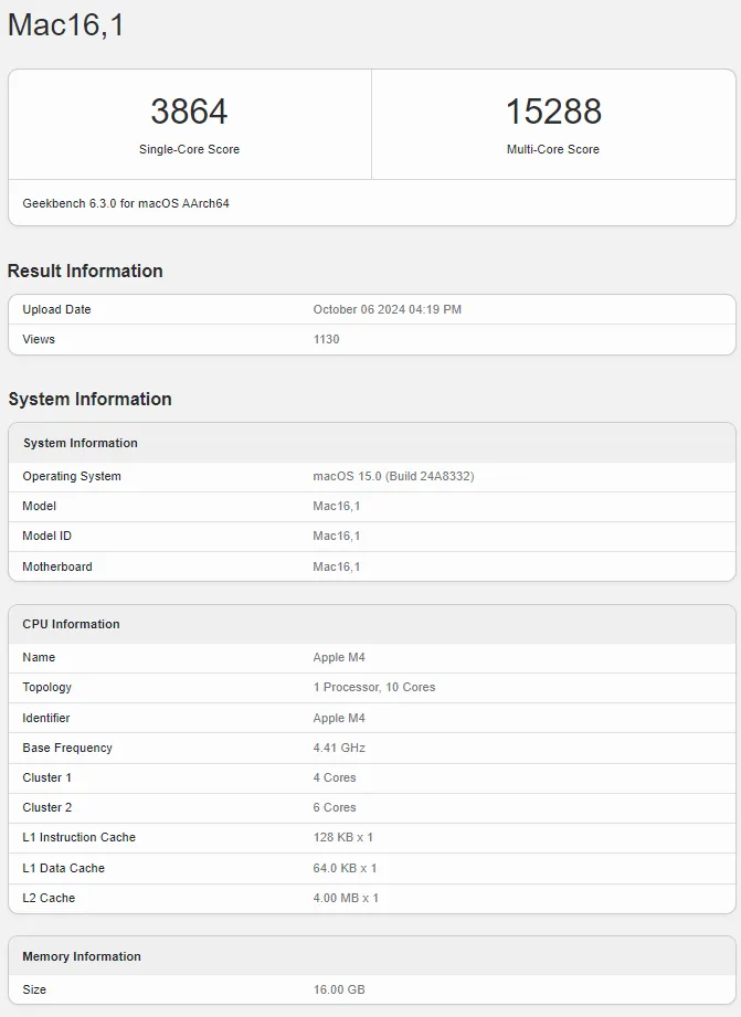 首個 M4 Mac 跑分現身，單核和多核略高於 iPad Pro - 電腦王阿達