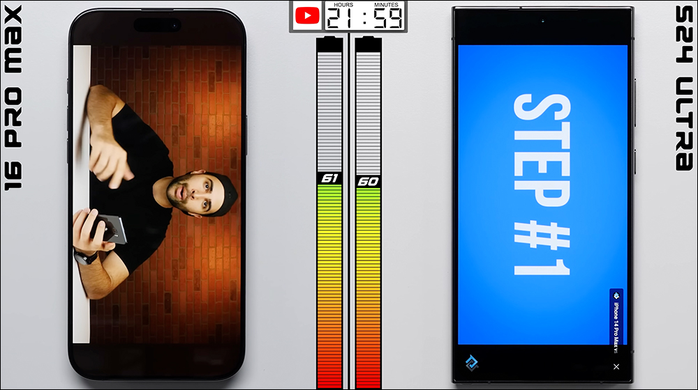 iPhone 16 Pro Max 與 Galaxy S24 Ultra 再次對決，電池續航實測結果出爐 - 電腦王阿達