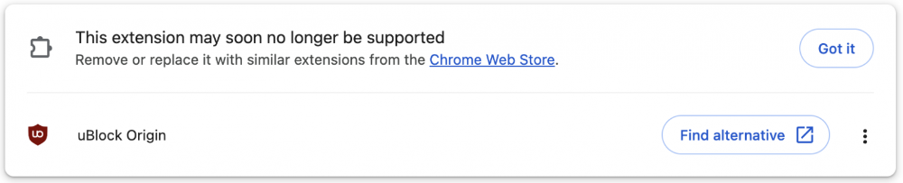 Google 警告別再用 uBlock Origin 阻擋廣告了，Chrome 很快就會停止支援 - 電腦王阿達