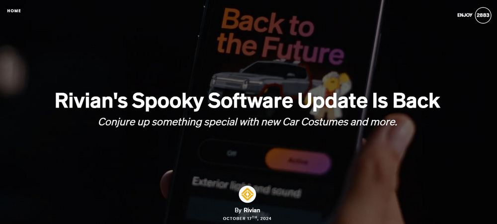 Rivian推出「Car Costumes」軟體更新，與李麥克將Rivian變身為霹靂車 - 電腦王阿達