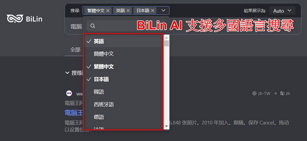 跨語言搜尋神器 BiLin AI：全球網站資訊一鍵搜尋、雙語對照翻譯 - 電腦王阿達