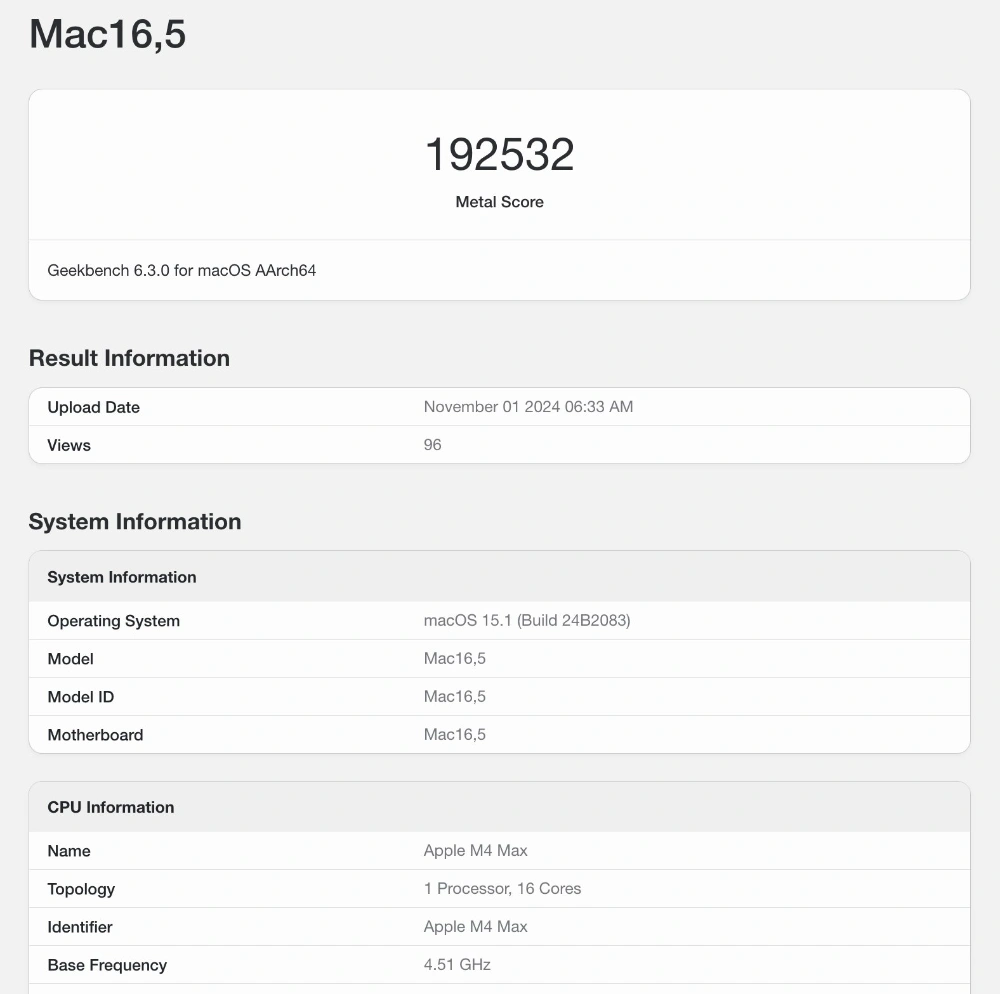 M4 Max 效能跑分現身 Geekbench，CPU 和 GPU 都比上一代至少快 20% - 電腦王阿達