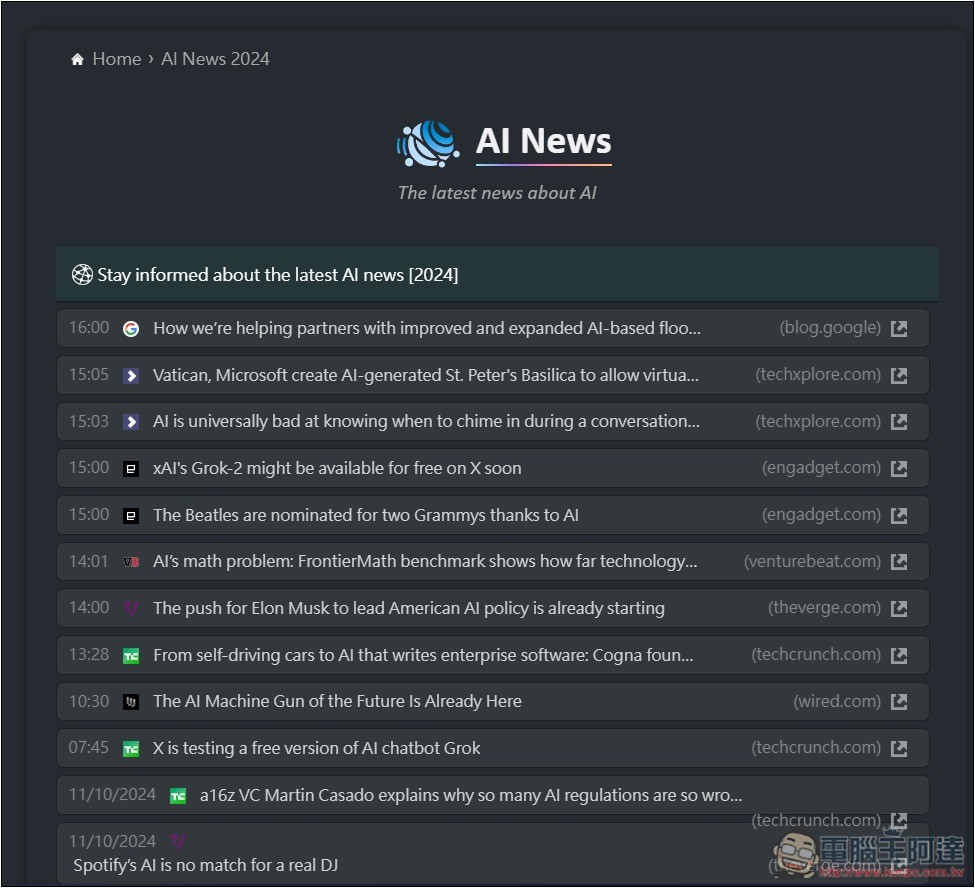 AIXPLORIA 集結超過 5,000 款 AI 工具資料庫，想用什麼 AI 來這找就對了 - 電腦王阿達