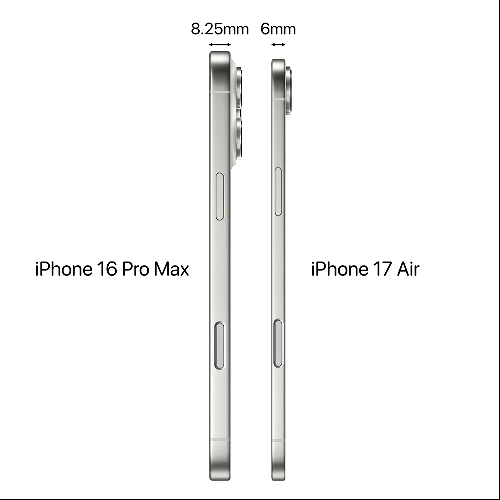 iPhone 17 Air 有望挑戰史上最薄 iPhone ！厚度傳聞僅 6mm - 電腦王阿達